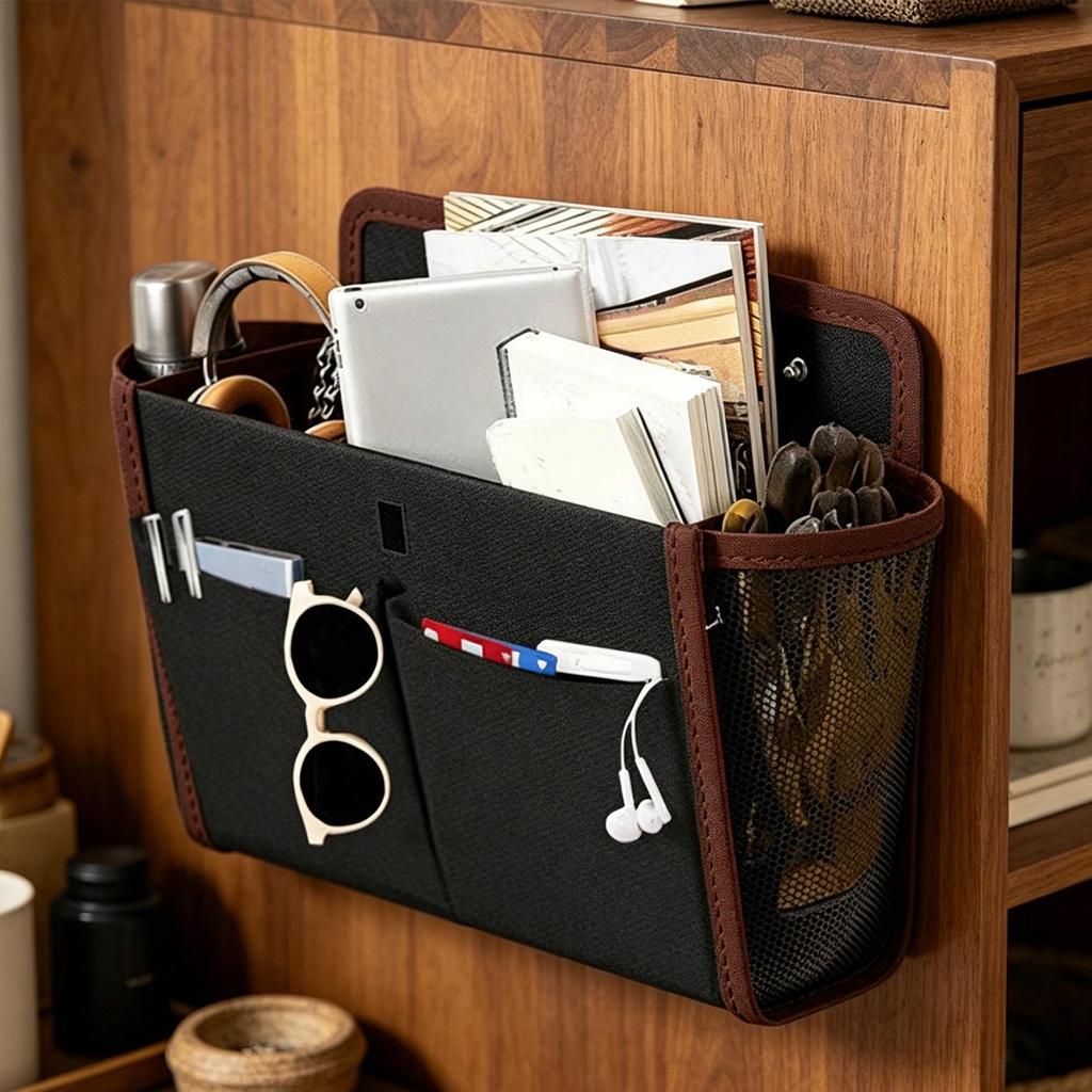 Camper Organization Adhesive Large Capacity Wall Mount Bag Camper Closet Organizer For Van Camping Travel Bedroom Kitchen Office