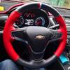 wdpf5 For Chevrolet CRUZE sail 3 MALIBU XL Cavalier Equinox DIY Custom leather carbon fiber car steering wheel cover auto parts