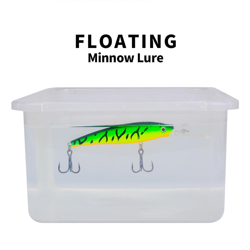 Bionic Floating Minnow Lure, 12.5cm, 13g - Durable Artificial Fishing Bait (DW611)