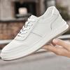 Fashion Stylish Trend Mens Sneaker Genuine Leather Walking Casual Shoes Youth Cricket Shoes Fashion Skateboard Footwear Comfort Sneakers