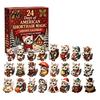 Holiday Gift for Kids Friends 2026 Christmas Advent Calendar, 24-Day Acrylic 2D Ornament Set with Blind Box Animal Figures, Tree Hanging Decor,
