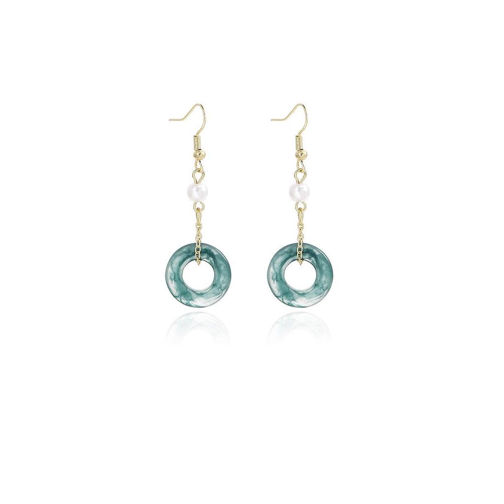 Elegant Butterfly Water Drop Pearl Tassel Earrings for Women - Traditional Qipao Style