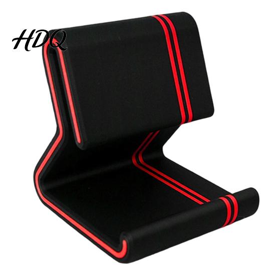 One-piece Molded Phone Holder 3D Printed Stand Colorful Line with Anti-Slip Base