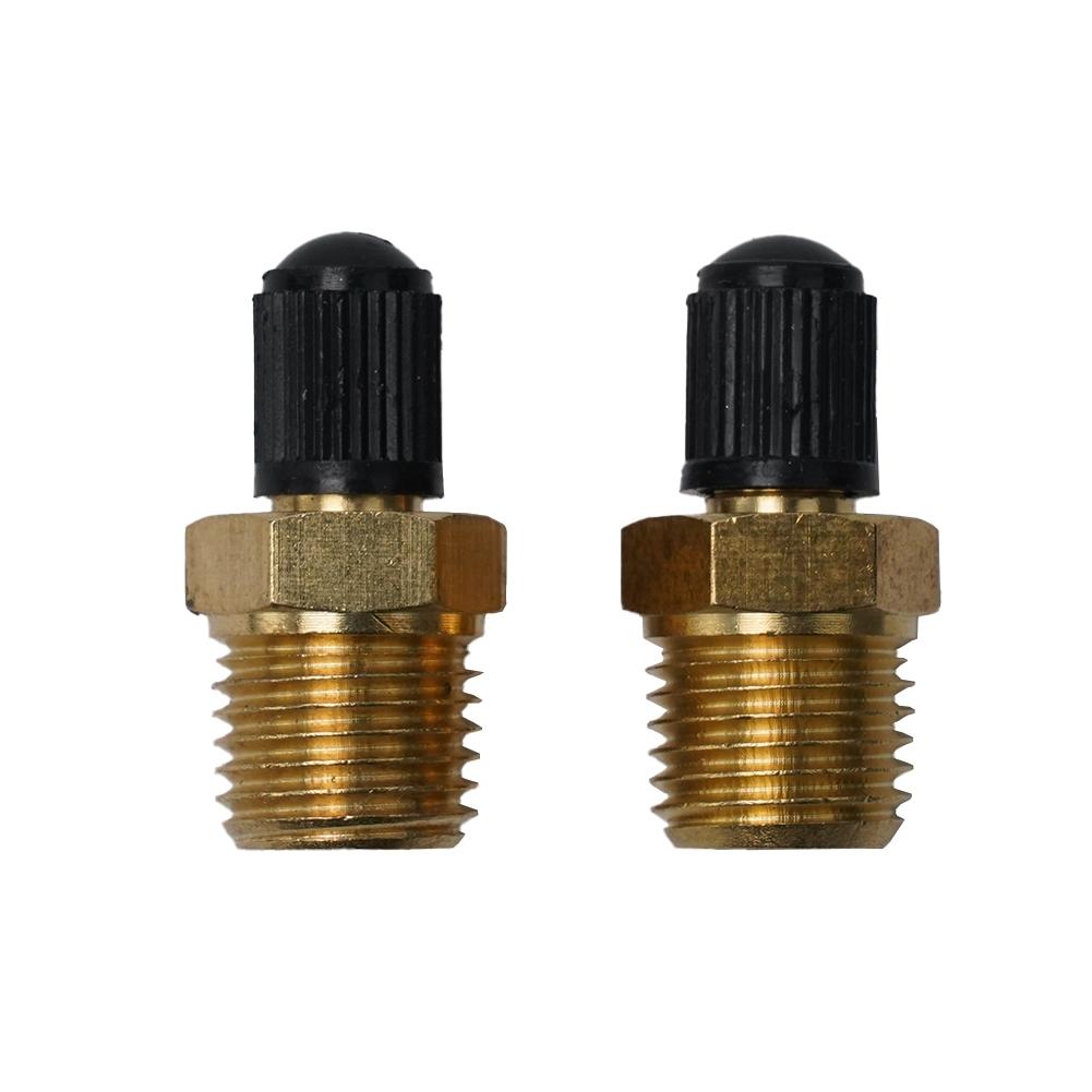 Tire Valve Core Tires Parts Valve Yellow 1/4in Brass