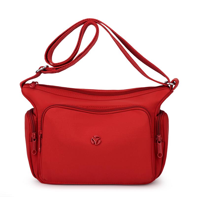 Commuter Shoulder Bag Women's Large Capacity Multi-layer Solid Color Crossbody Bag Middle-aged Mother Bag