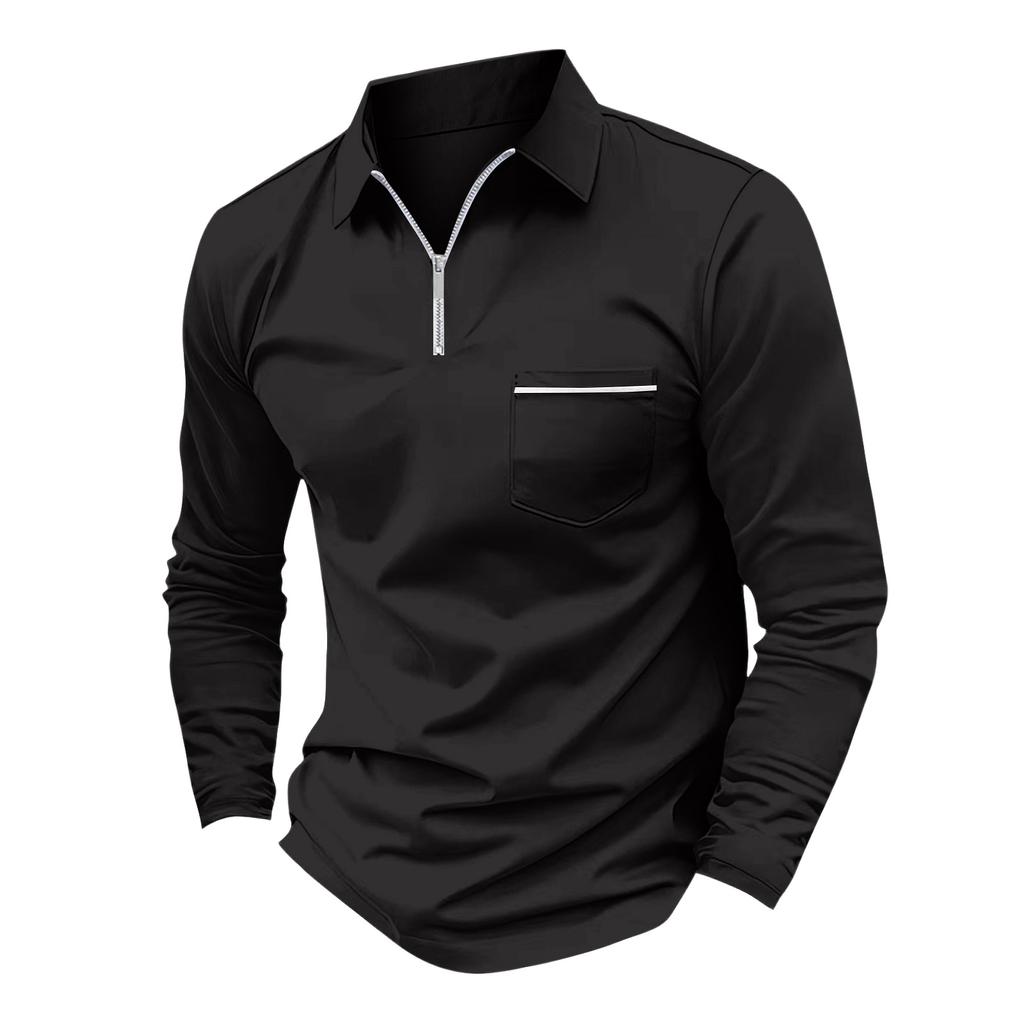 Herrars Färgblock Långärmade Toppar Herrars Ledig Mode Långärmade Toppar