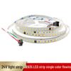 24V Single Color LED Light Strip with Flowing Water Effect, 2835 High Brightness, 126 Lights, Electroplated Copper Bracket, Full Color Range