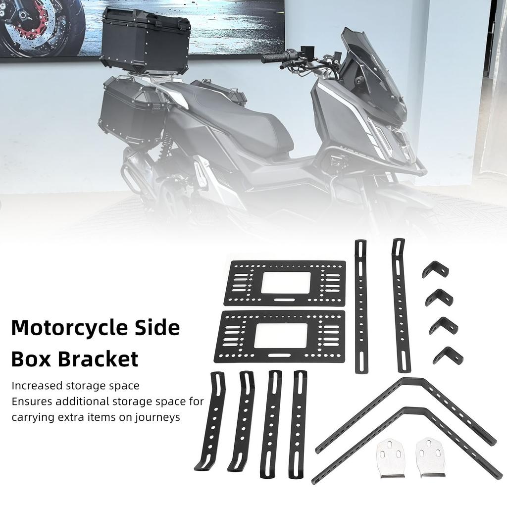 Motorcycle Side Box Bracket Aluminum Alloy Multifunctional Quick Release Universal Carrier Side Rear Luggage Cases Rack
