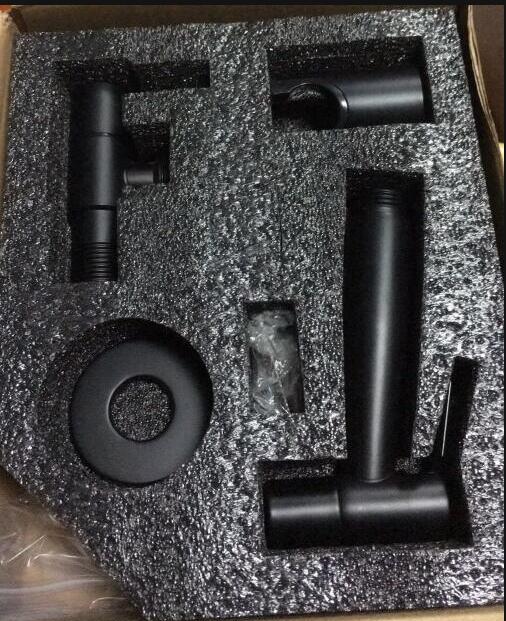 Tuqiu Hand Held Bidet Sprayer Douche Toilet Kit Brush Gold Shattaf 304 SUS Copper Valve Set Jet Bidet Faucet Set