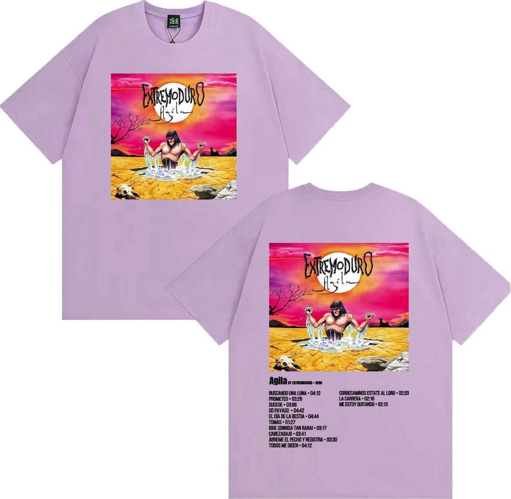Rock Band Extremoduro Album Cover Tshirts for Unisex WOMEN Fashion Retro Short Sleeve T Shirt Summer Tops Loose Tshirt Streetwear