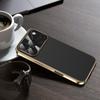 Luxury Plating Matte Leather Phone Case for iPhone 17 Air 16 15 14 13 12 Pro Max Full Camera Coverage Anti-fingerprint Cover