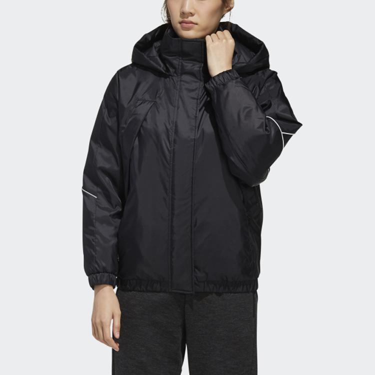 Adidas W Field Down PK Outdoor Warm Hooded Down Jacket Winter Women Jacket Black EH3980