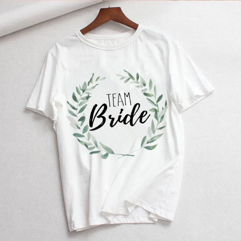 Bride Letter Wedding Bride To Be Bridal Hen Bachelorette Party Wedding Decoration Bridesmaid Women T Shirt Harajuku Korean