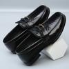 FashionLeather Summer Business Dress English Leather Shoes for Men 2024 Spring Autumn New Designer Soft Sole Driving Luxury Shoes Male