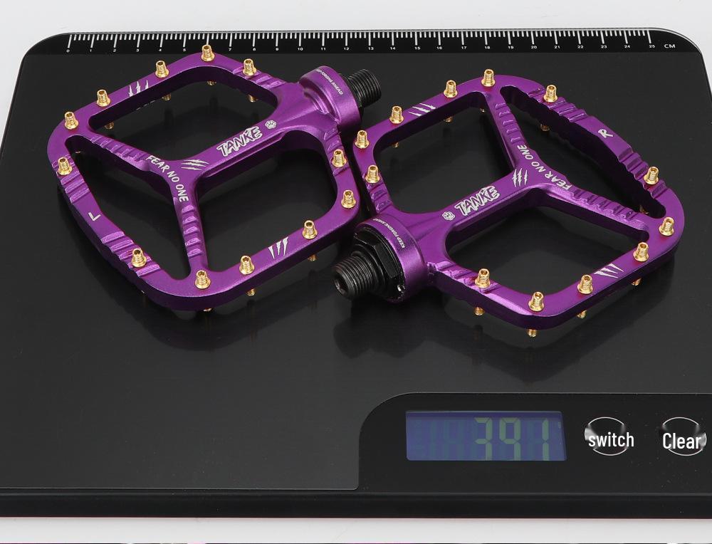 TANKE Lightweight Mountain Bike Pedals - Carbon Fiber, Anti-Slip, Waterproof, Wear-Resistant, Universal Fit
