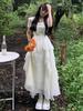 Women's Summer French Fairy Princess Dress for Seaside Vacations