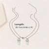 2Pcs Fluorescent Hexagonal Crystal Pendants Necklaces Bullet Natural Stone Necklaces Magnet Matching Necklace Jewelry