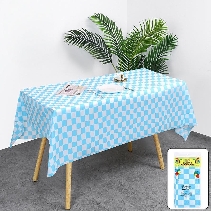 1/3pcs Checkered Tablecloth Kitchen, Wedding, Holiday Table Decoration Tablecloth, Outdoor Picnic Tablecloth