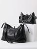 Black Warrior 2025 Women's Genuine Leather Biker Messenger Tote