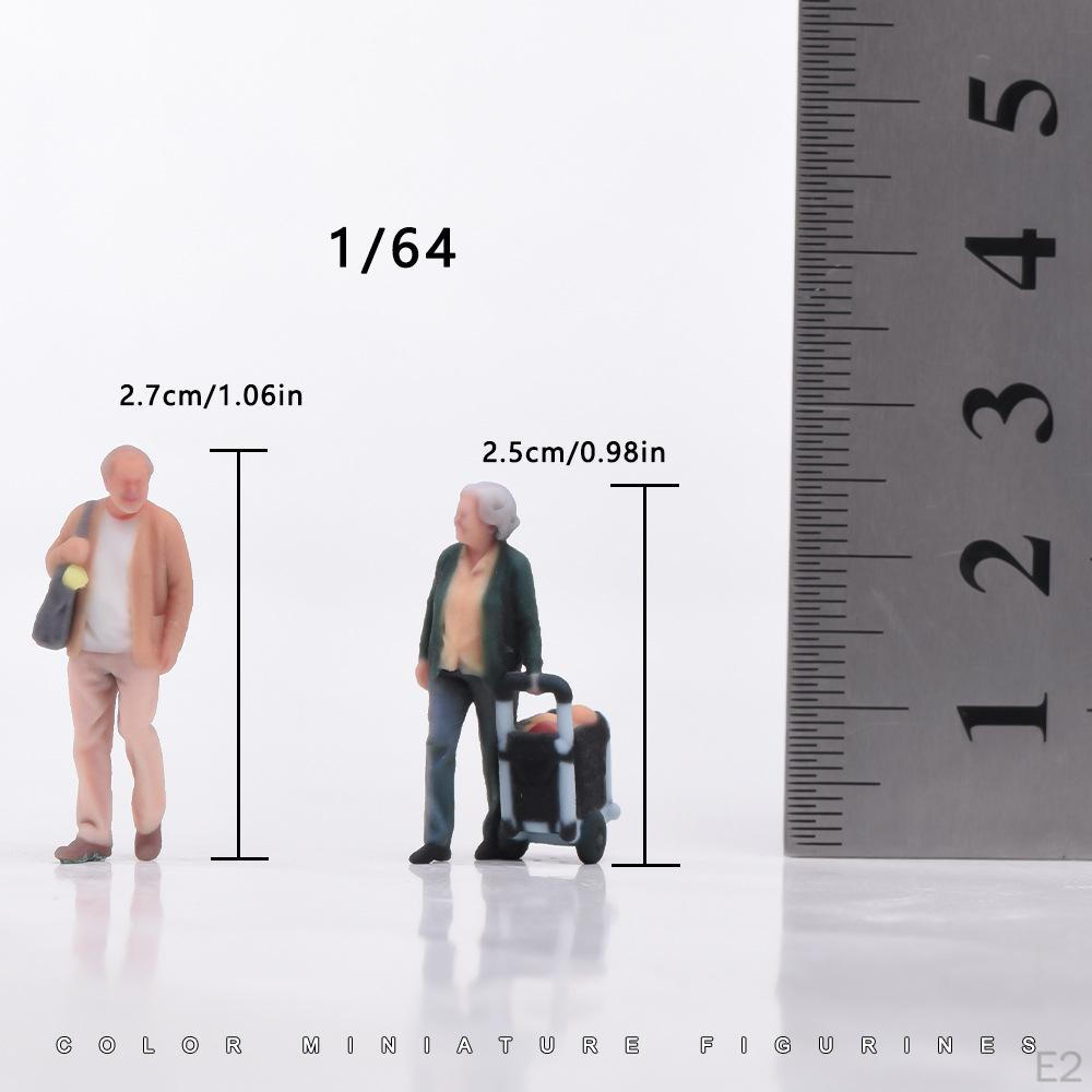 1/64 People Figure Layout Decoration DIY Projects Collections Fairy Garden Micro Landscape Diorama