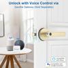 Fingerprint Door Lock Smart Fingerprint Door Knob with Keyless Entry Biometric Door Lock with Keypad App Control Easy Installation for Home Bedroom