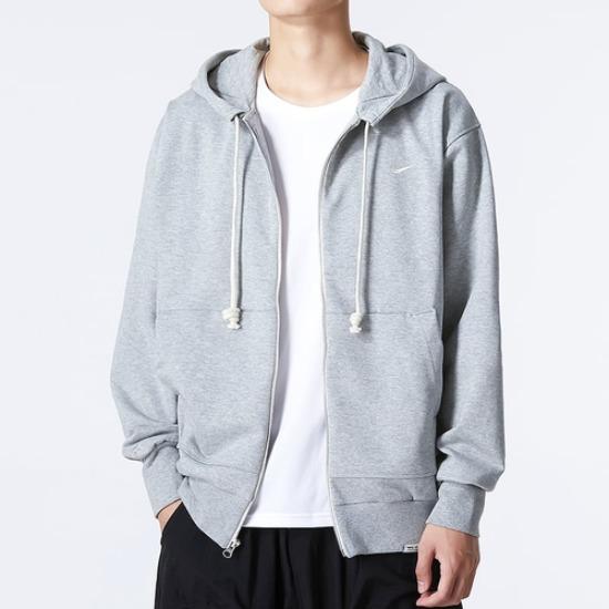 Nike Solid Color Print Logo Zip Hoodie Running Fitness Jacket DQ5817-063