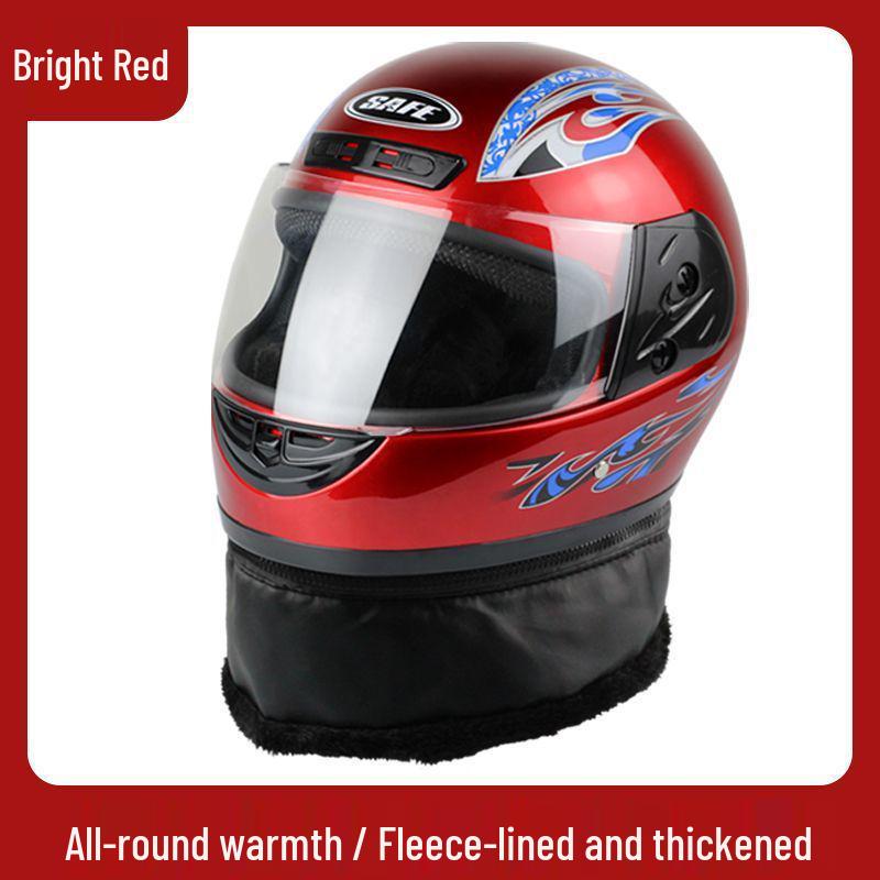 Unisex Winter Neck Gaiter & Full Face Helmet with Anti-Fog, Warmth for Electric Scooter - Ideal for All Seasons