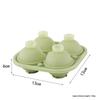 Reusable Large Silicone Ice Cube Tray with Lid Non-Stick Round Ice Ball Maker for Birthday Party Bar  Cold Drinks