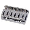 Electric Guitar Saddle Bridge with Screws Wrench 6 String Metal Fixed Hardtail Saddle Bridge Top Load Guitar Tailpiece