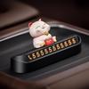 Digalun Lucky Cat Temporary Parking Number Plate