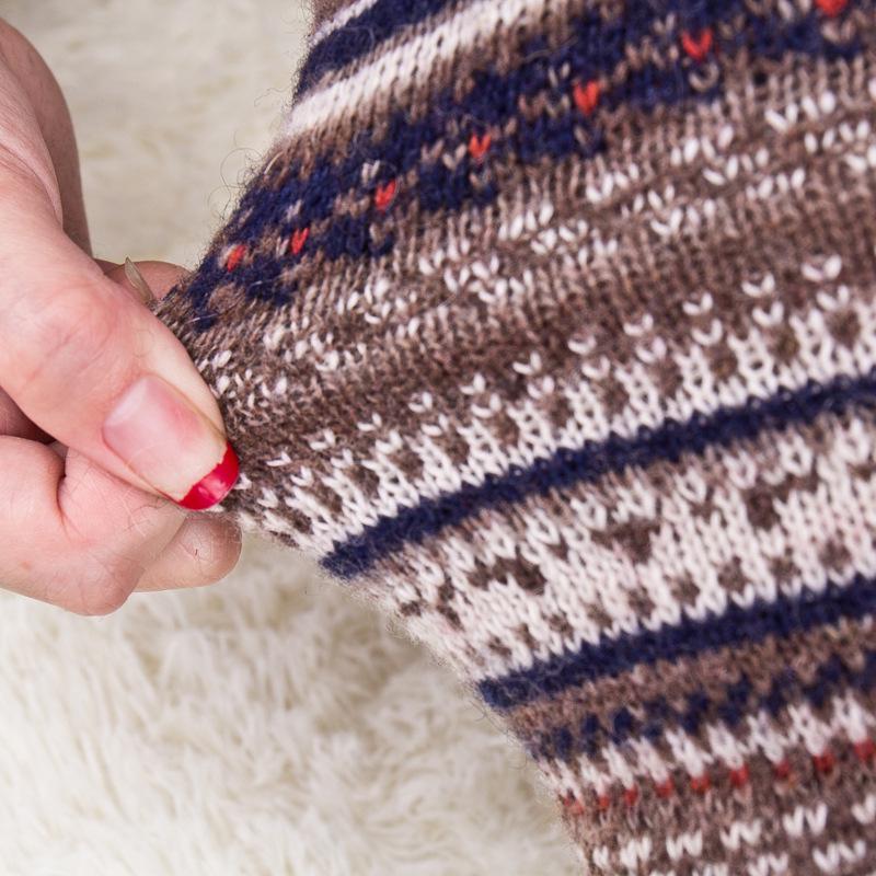 Mori Style Retro Colorful Striped Slouch Socks: Fashionable Korean Boot Covers & Leg Warmers