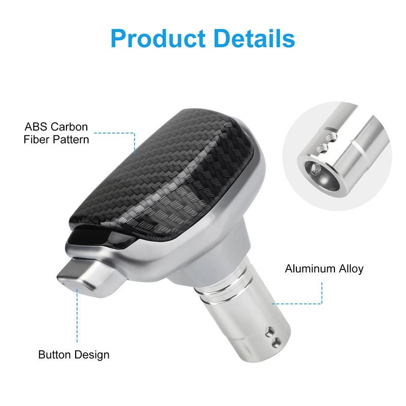 Aluminium Gear Shift Knob Automatic Transmission Gear Shift Head For Most Car Shifter Decorations Accessories