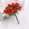 1 bukett kunstig blomst 12 rosehoder DIY Craft Home Party Bryllupsdekor
