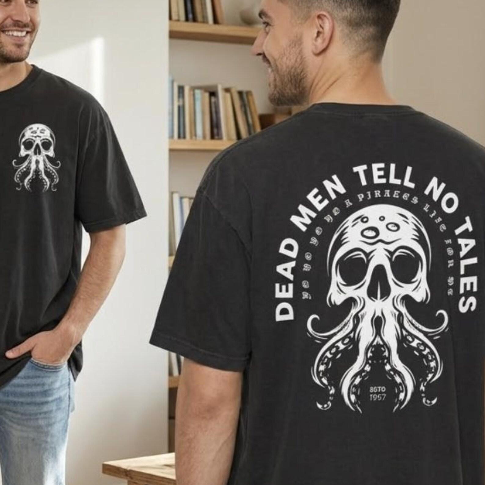 Vintage Pirates Of The Caribbean Dead Men Tell No Tales T-Shirt, Pirates Shirt, Retro 90s Pirates Shirt XL