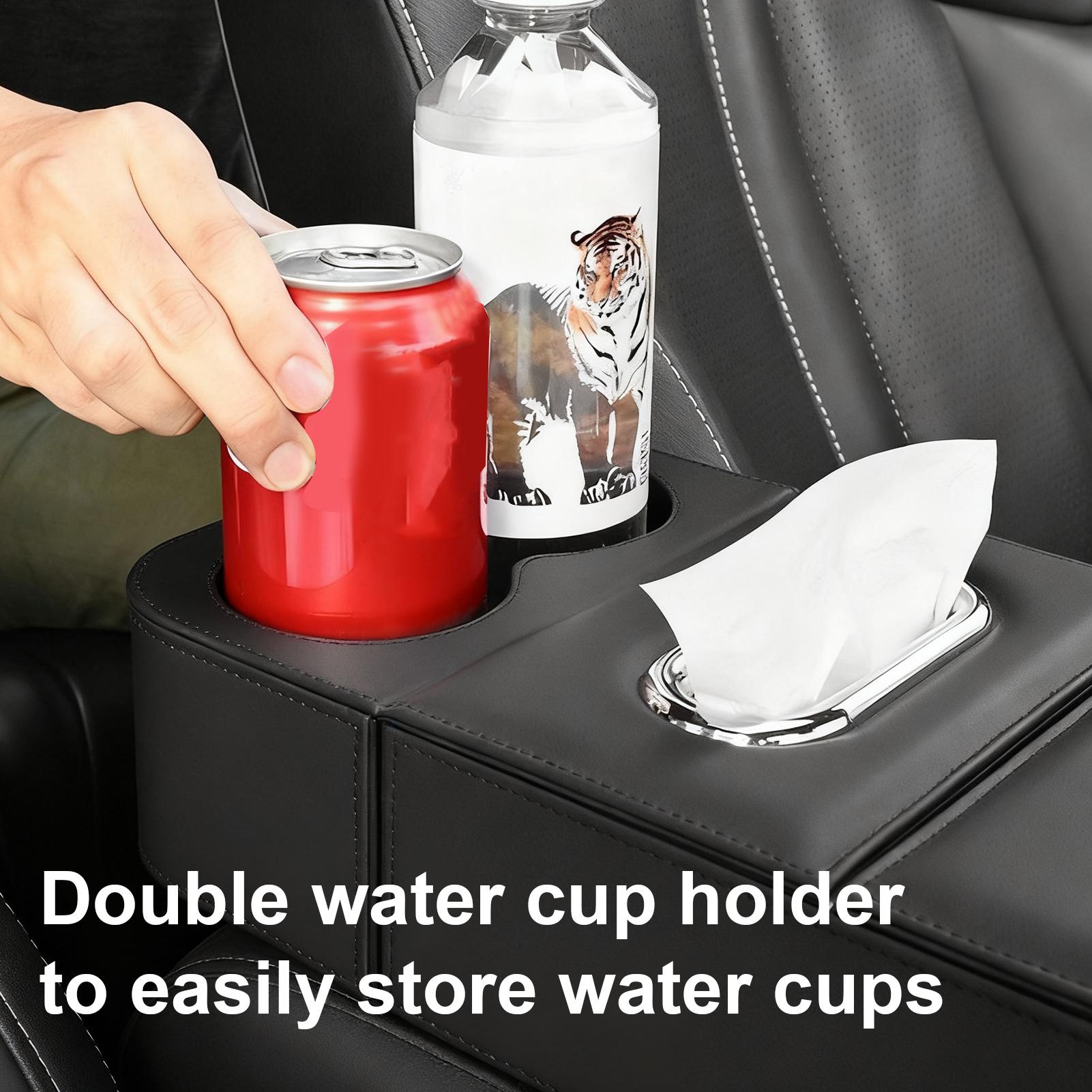 Car Console Organizers And Storage Large Cup Holder Tissue Dispenser Car Center Console Cup Holder For Water Bottle Key China Mainland