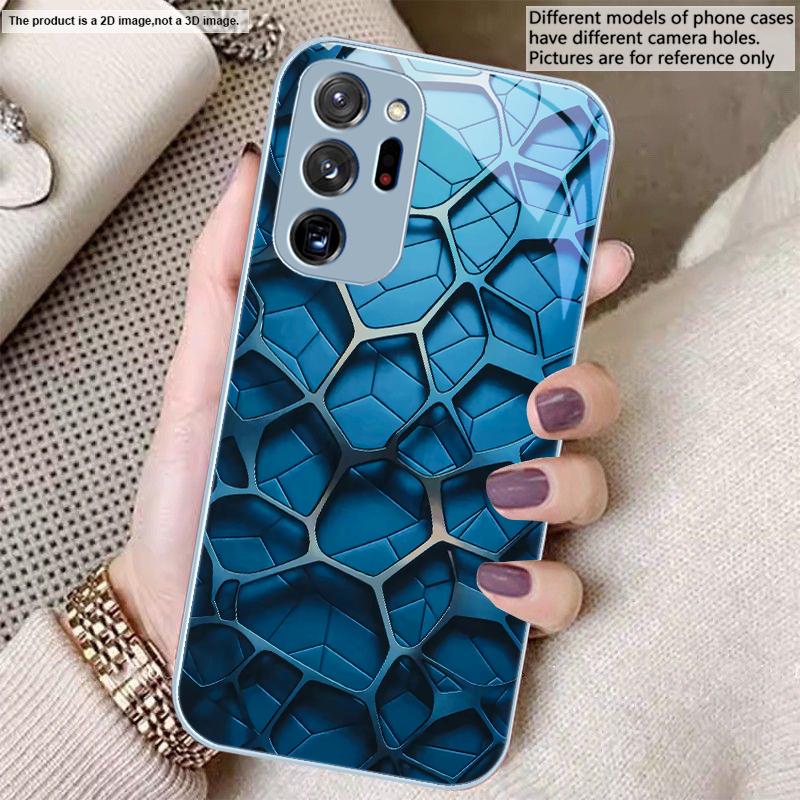 Hexagonal Honeycomb Core For Samsung A01 A02 03 Core 04 05 06 10 12 13 14 5G 15 16 M02 12 Note 8 9 10 20 Glass Ultra Phone Case