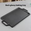 Professional Wrought Iron Reversible Grill Griddle Pan with Handle Perfect For Stovetop Oven Camping Even Heating