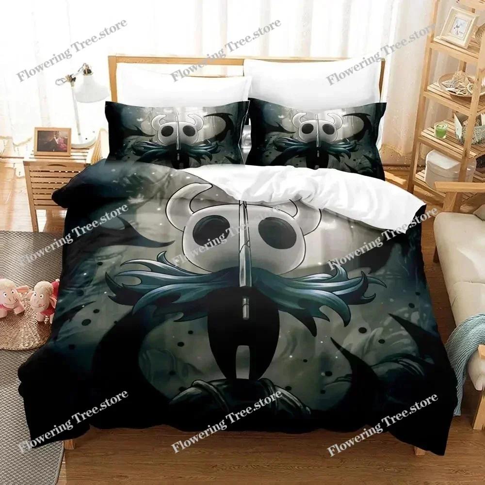 3D Print Hollow Knight Game Bedding Set Duvet Cover Bed Set Quilt Cover Pillowcase Comforter King Queen Size Boys Adult Bedding0
