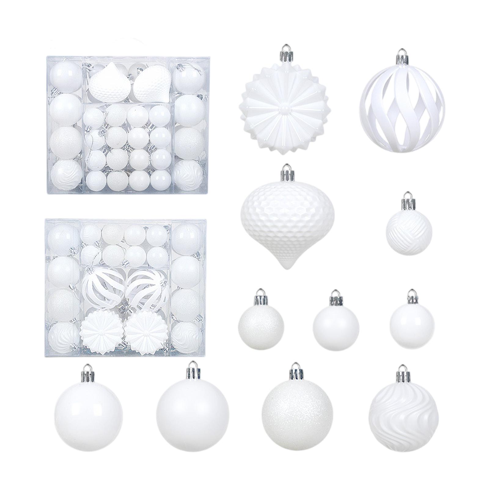

Christmas Ball Set Of 48pcs, 468cm Irregularly Shaped, Shiny Balls, Christmas Decorations. One Size