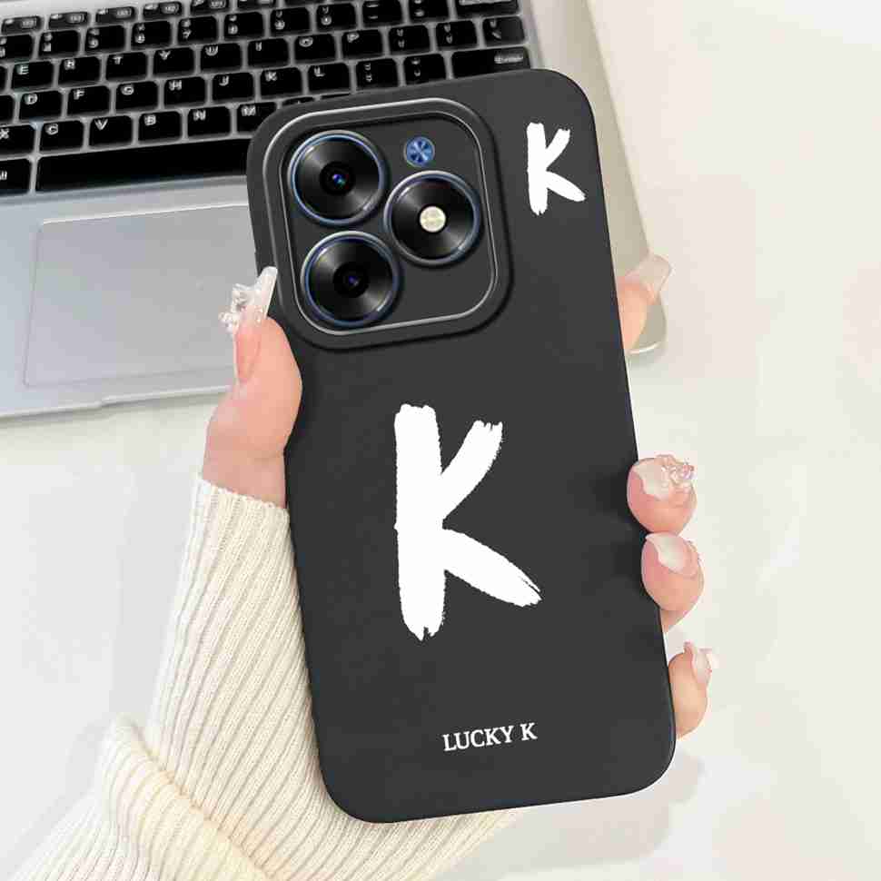Luckly Letters For Infinix Smart 8 Cases Silicone Soft TPU Shockproof Cover For Infinix Smart 8 7 6 Smart8 Smart7 Smart6 Case