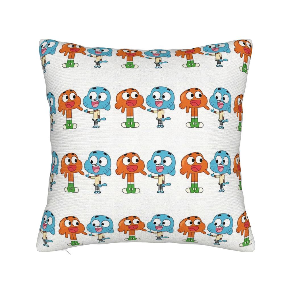 Gum Ball Watterson Cartoon Square Pillow Case Amazing World Cushion Covers Decor Pillowcover for Living Room 45*45cm