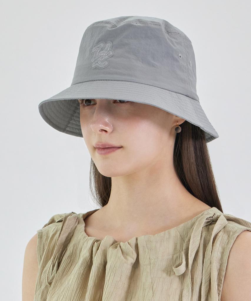 Bajal Flow Vz Nylon Stitch Patch Bucket Hat Grey