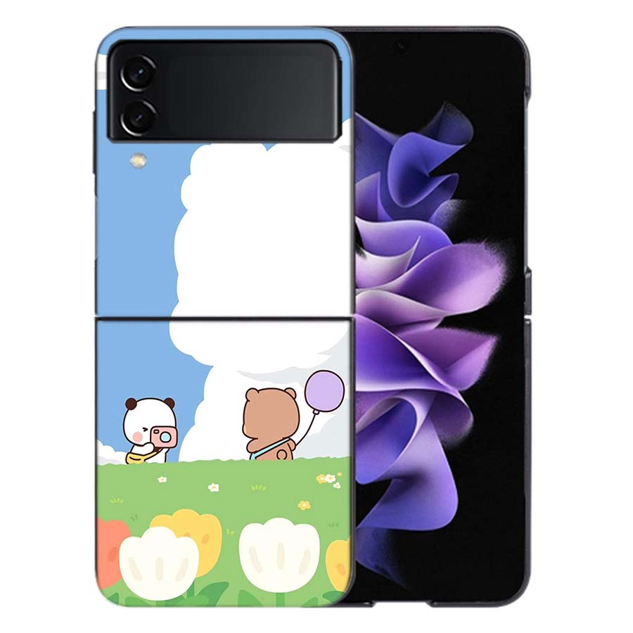Cute BuBu DuDu Coque For Samsung Z Flip7 6 Galaxy Case Shockproof Z Flip5 Z Flip3 4 5G Hard Cover Phone TPU PC Hard Funda