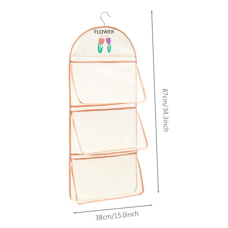 Multi-Layer Underwear Storage Mesh Bag Wall Hanging Breathable Bag Socks Storage Wardrobe Organizer Toy Doll Storage Bag