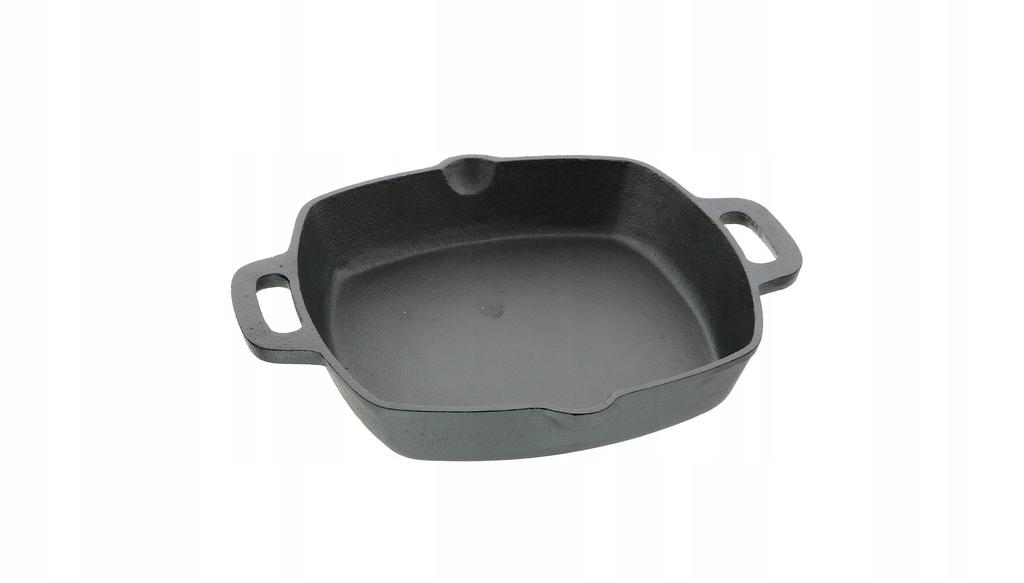 BLACK CAST IRON SERVING DISH