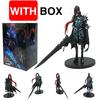 Figuras de Ação Solo Leveling de 21cm O Cavaleiro Yggdrasil & Sung Jinwoo Estátua em Pose de Pé Modelo Brinquedo
