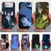 E-Experiments L-Lains Anime Phone Case For Samsung S25,S24,S23,S22,S20,S21,S10,Ultra,Plus,Lite,FE,Soft Silicone Black Cover