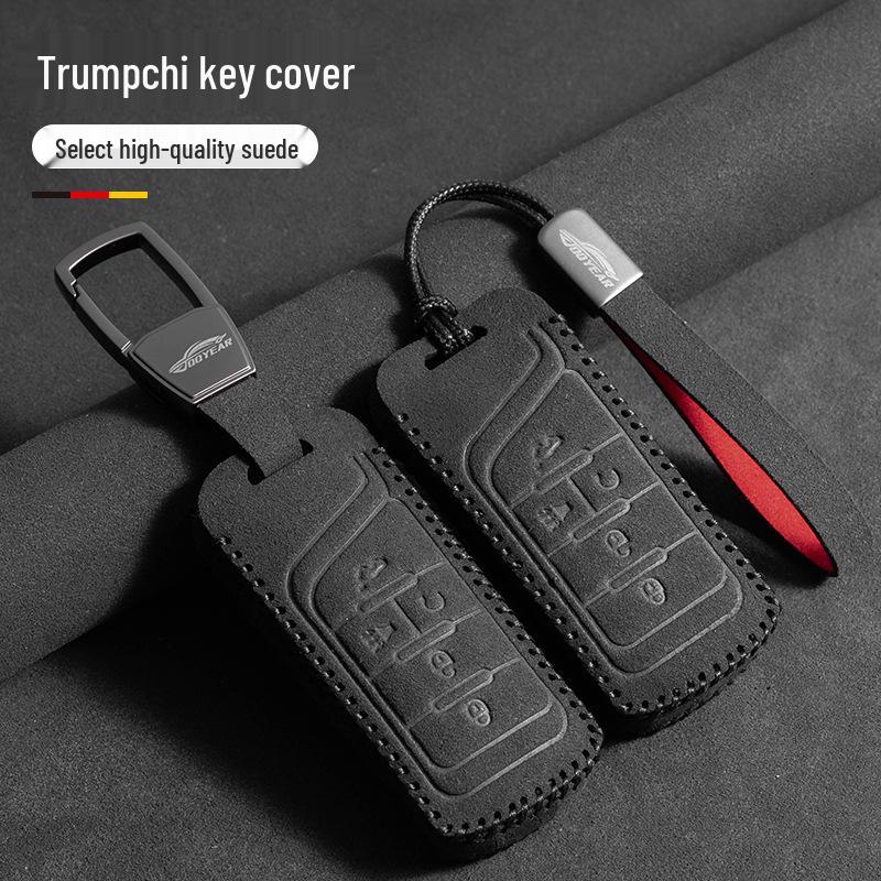 Skórzany Etui na Klucze z Metalową Klamrą dla Trumpchi GS4, GS3, M6, M8, GS8, GS7