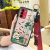Elderly lady Durable Phone Case For ZTE Blade V40 Vita/A72 Wrist Strap Wristband For Mom Silicone Fashion Dirt-resistant