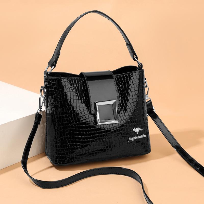 Neue Mode Vielseitige Flow Bucket Bag Premium Große Kapazität Schultertasche Umhängetasche Handtasche